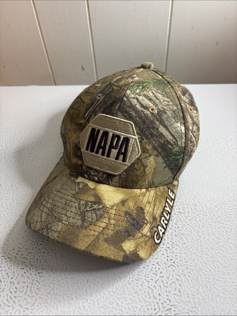 NAPA Camo Baseball Cap with Carlyle Embroidery